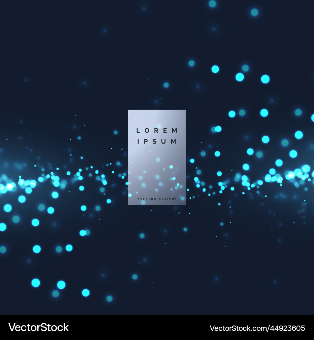 Technology particle background vector image