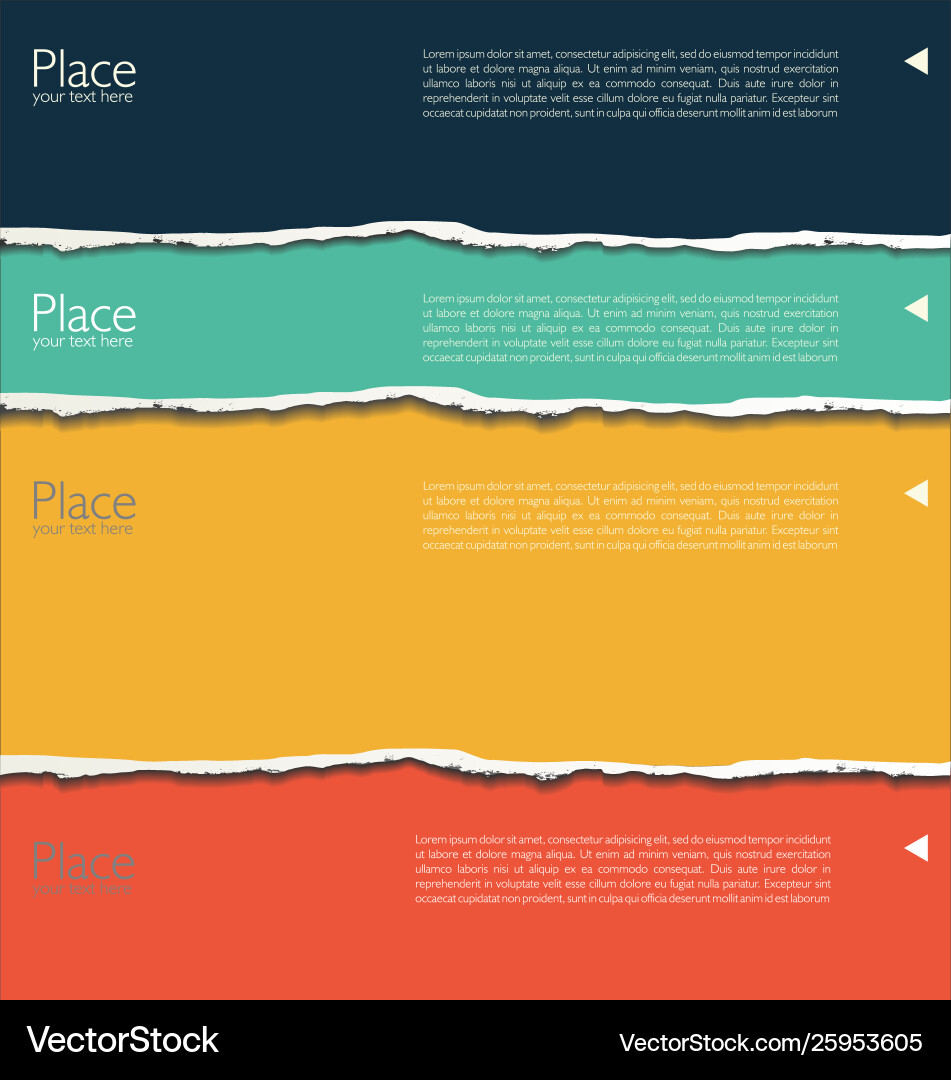 Torn paper background with space for text 6 vector image