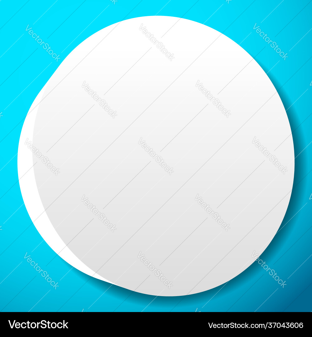 Blank empty circle orb and sphere button badge vector image