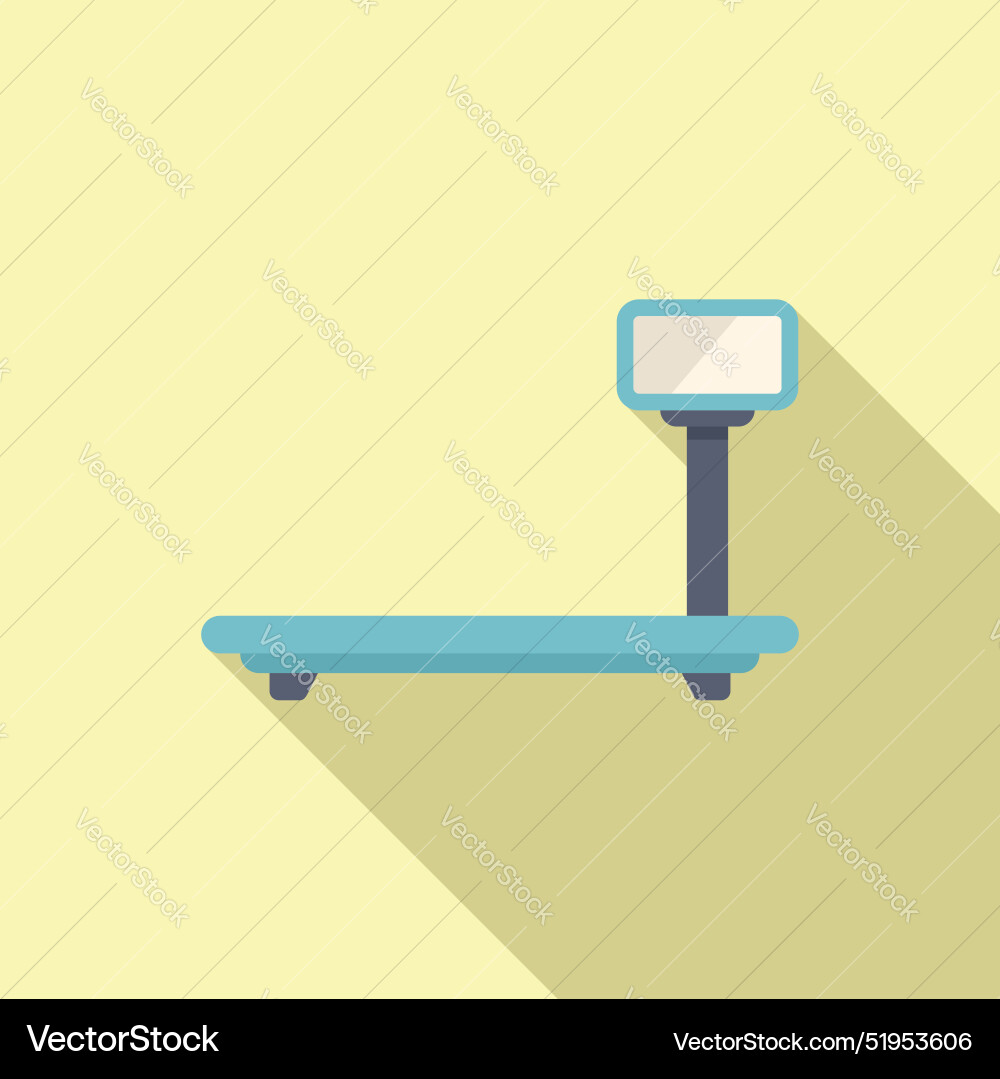 Digital platform scale displaying weight Digital platform scale displaying weight vector image