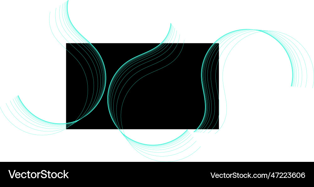 Dynamic line for artistic background vector image