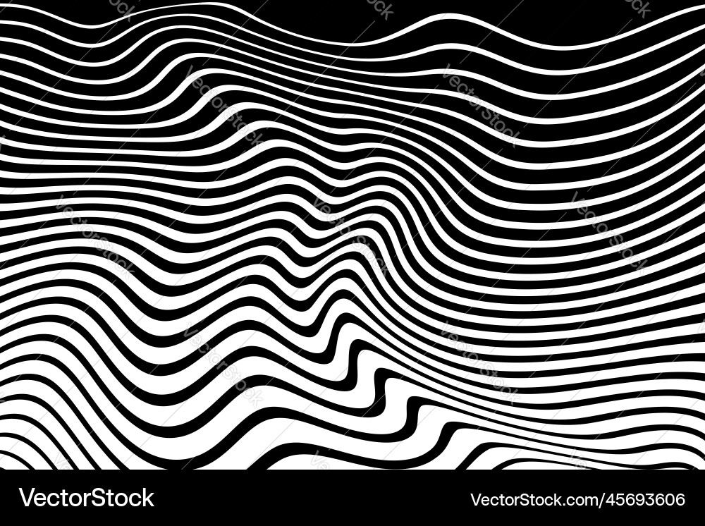 Dynamic Wavy Lines Pattern vector image
