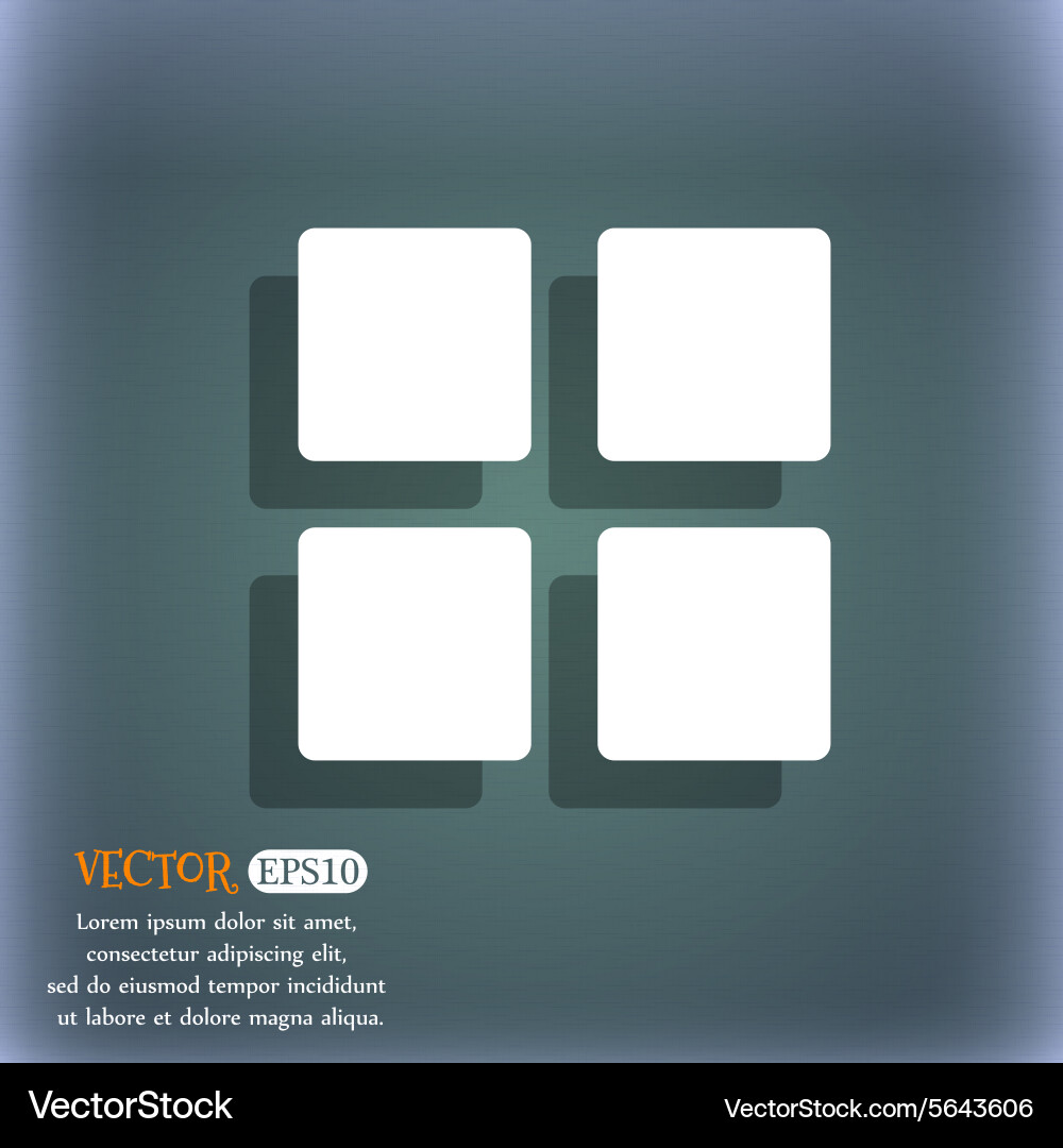 List menu content view options icon symbol Vector Image