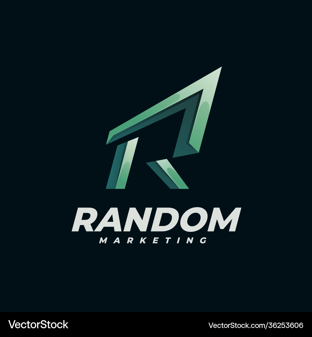 Logo random gradient colorful style Logo random gradient colorful style Vector Image