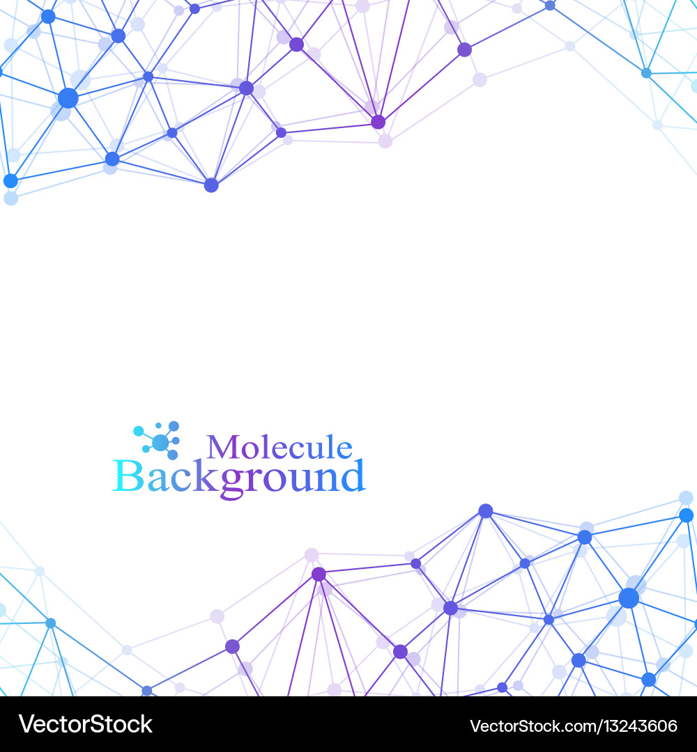 Molecular Network Structure Vector Image