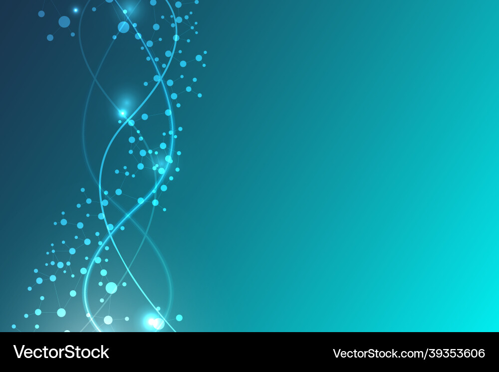 Structure molecule and communication dna atom Structure molecule and communication dna atom vector image