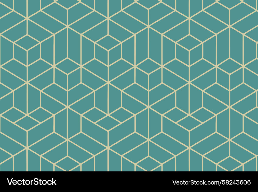 Teal Geometric Pattern with Intersecting Lines Vector Image