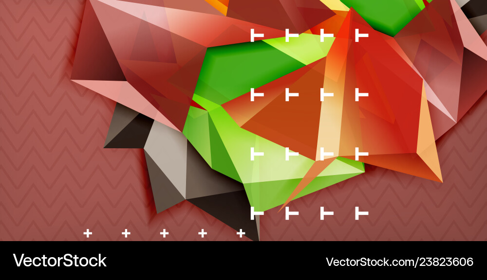 Triangular 3d geometric shapes background Triangular 3d geometric shapes background Vector Image