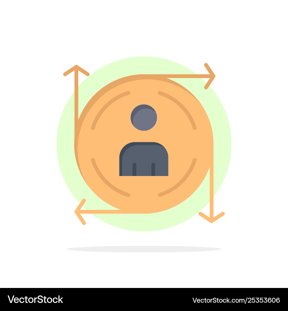 User predication arrow path abstract circle User predication arrow path abstract circle vector image