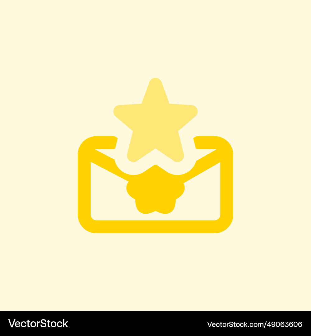 Using an envelope to transmit important message Vector Image