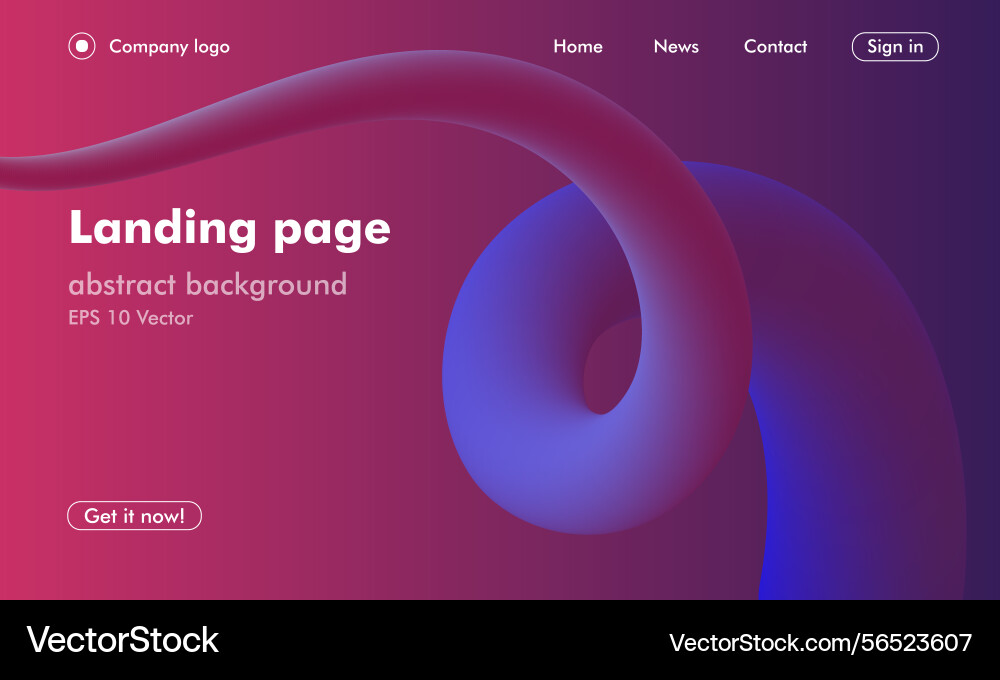 Abstract gradient background with colorful red Vector Image
