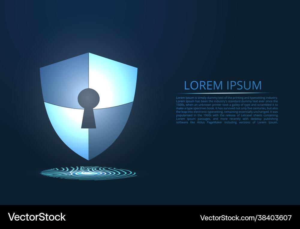 Abstract image cyber security concept idea Vector Image