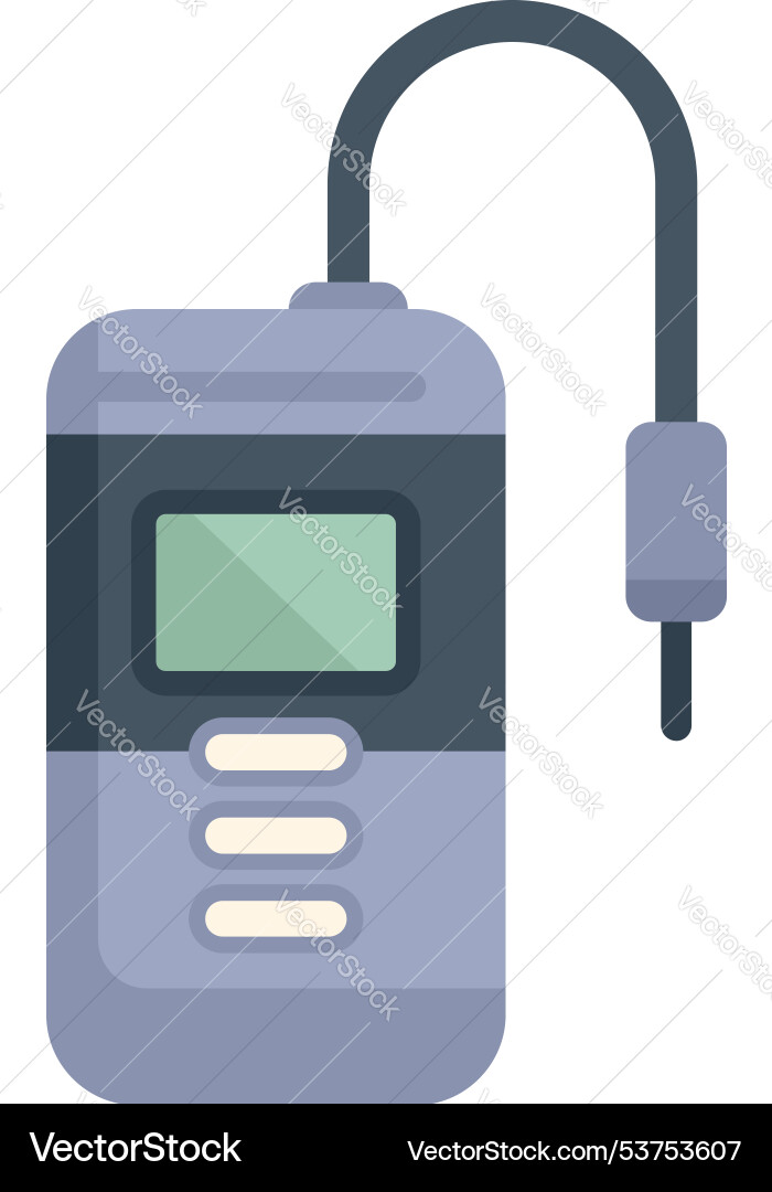 Digital breathalyzer showing test result icon Vector Image