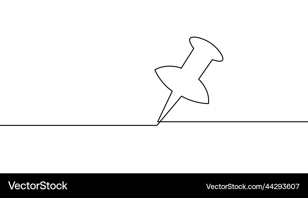 One line map point location business symbol One line map point location business symbol vector image