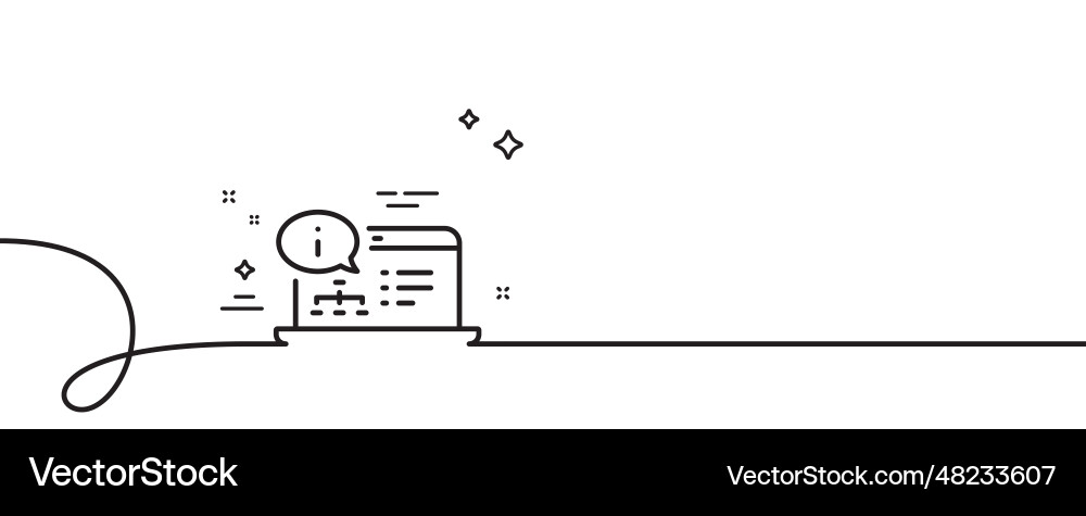 Online documentation line icon technical Online documentation line icon technical vector image