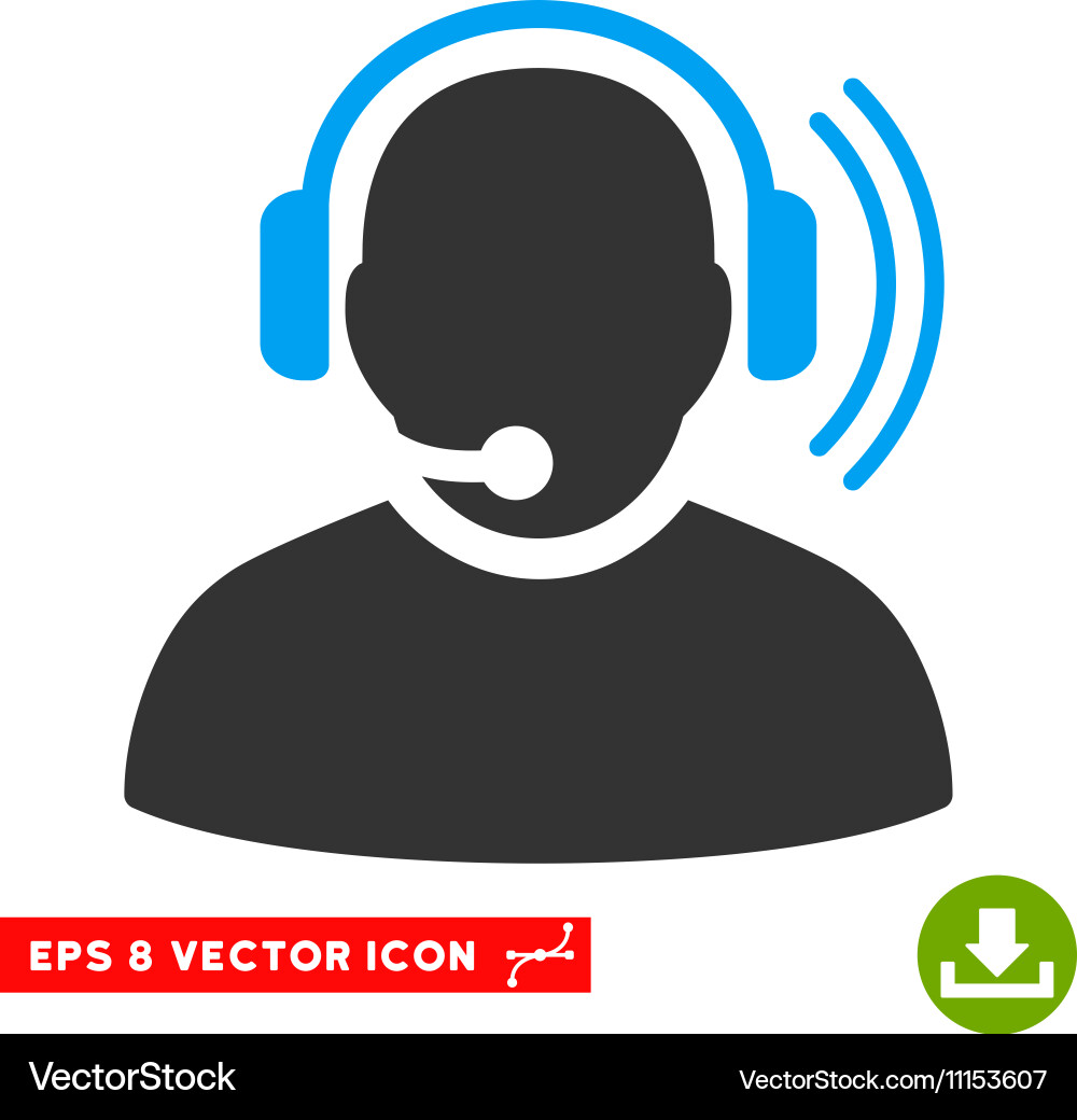 Operator signal eps icon Vector Image
