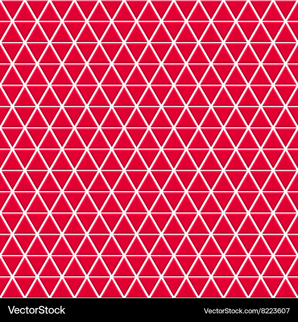 Red Triangle Pattern vector image
