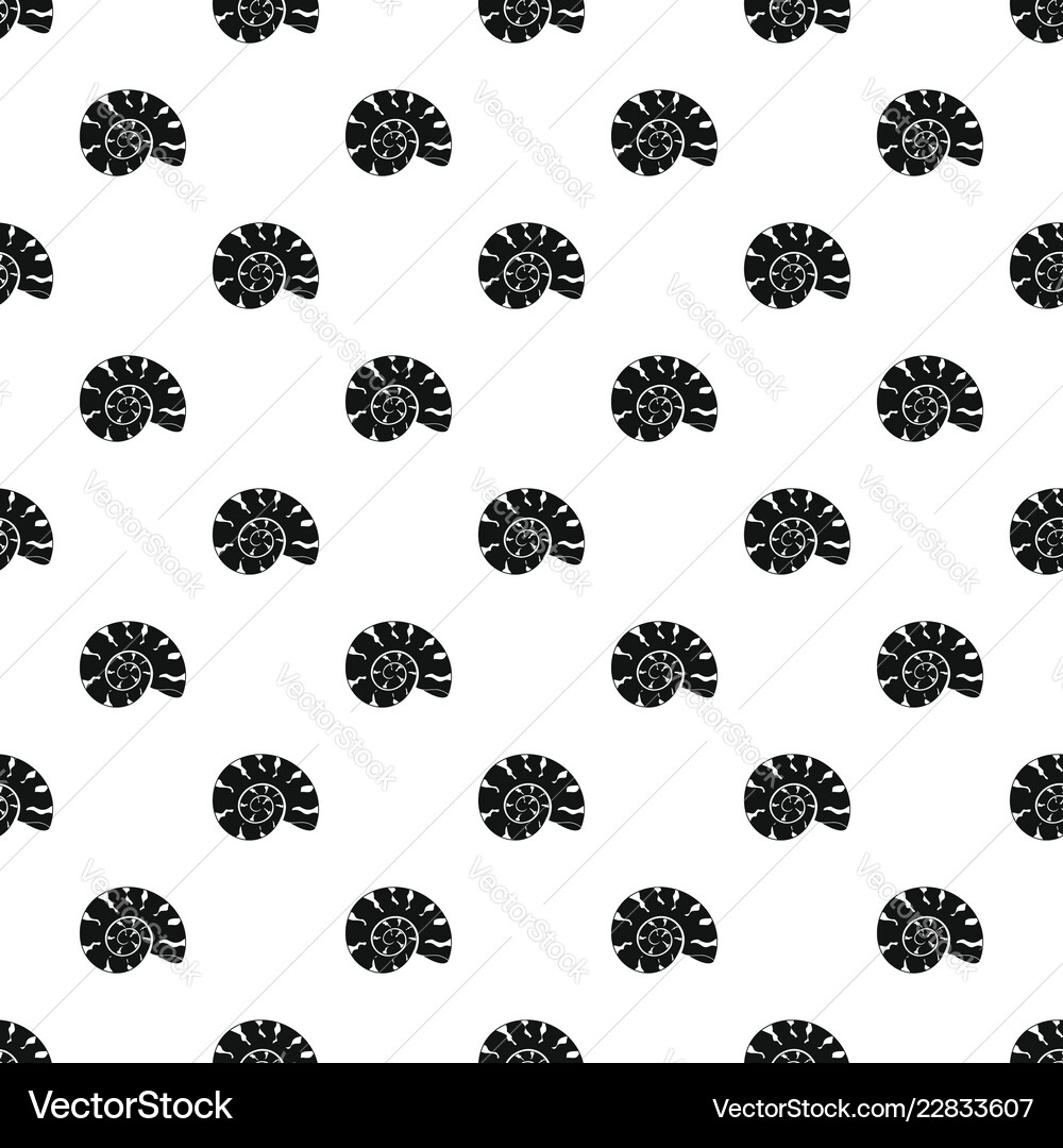 Round shell pattern seamless vector image