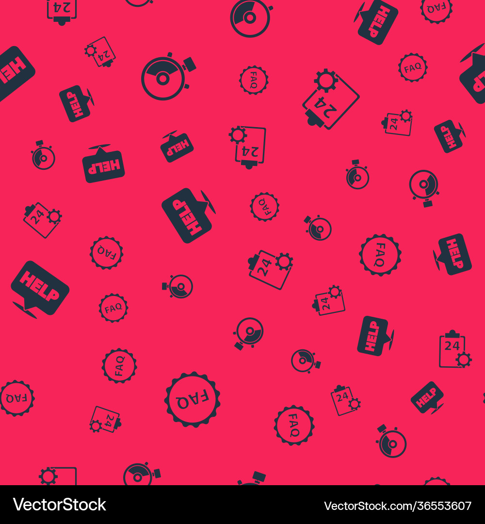 Set label with text faq stopwatch speech bubble Set label with text faq stopwatch speech bubble vector image