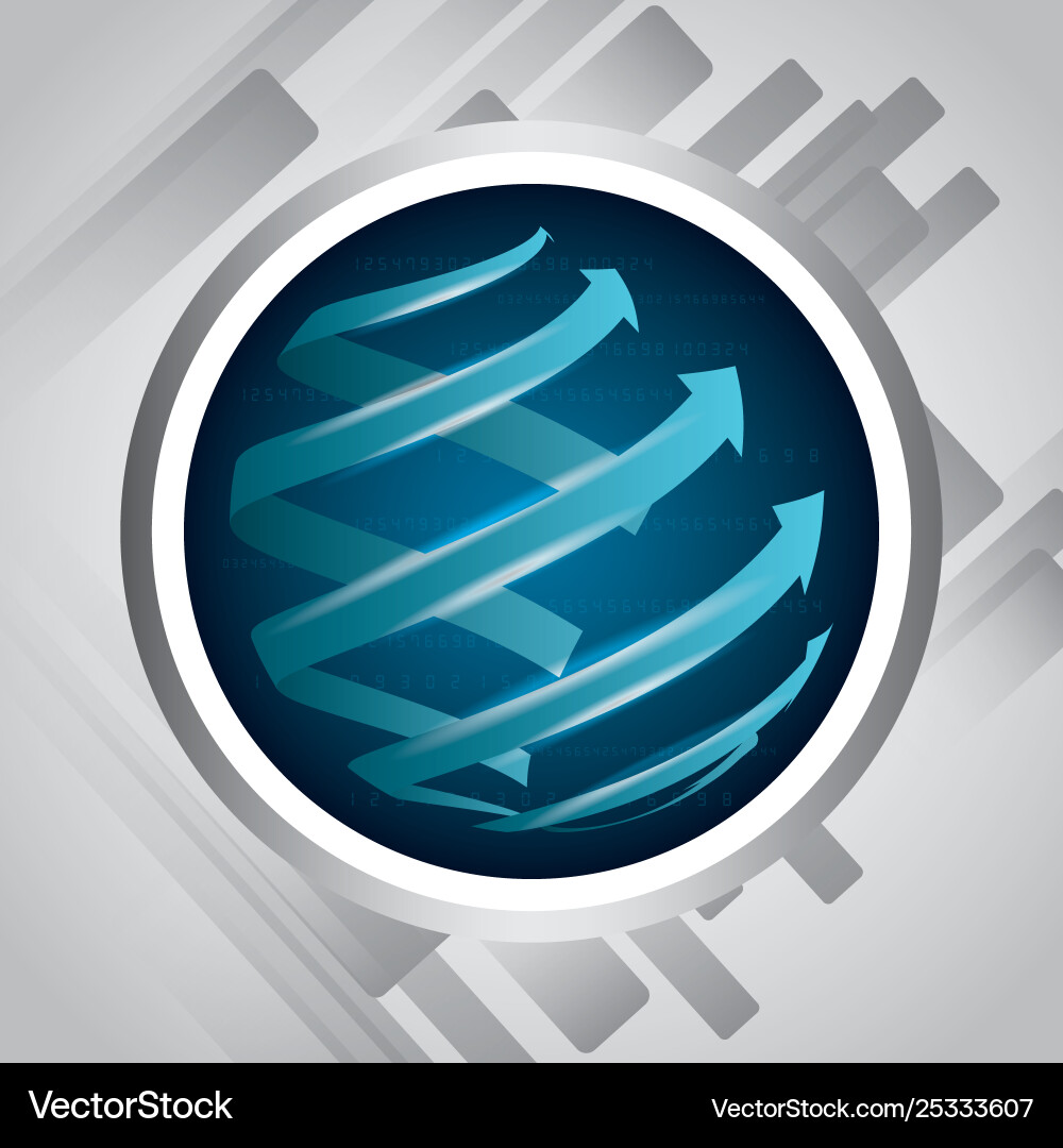 Tech world design Vector Image