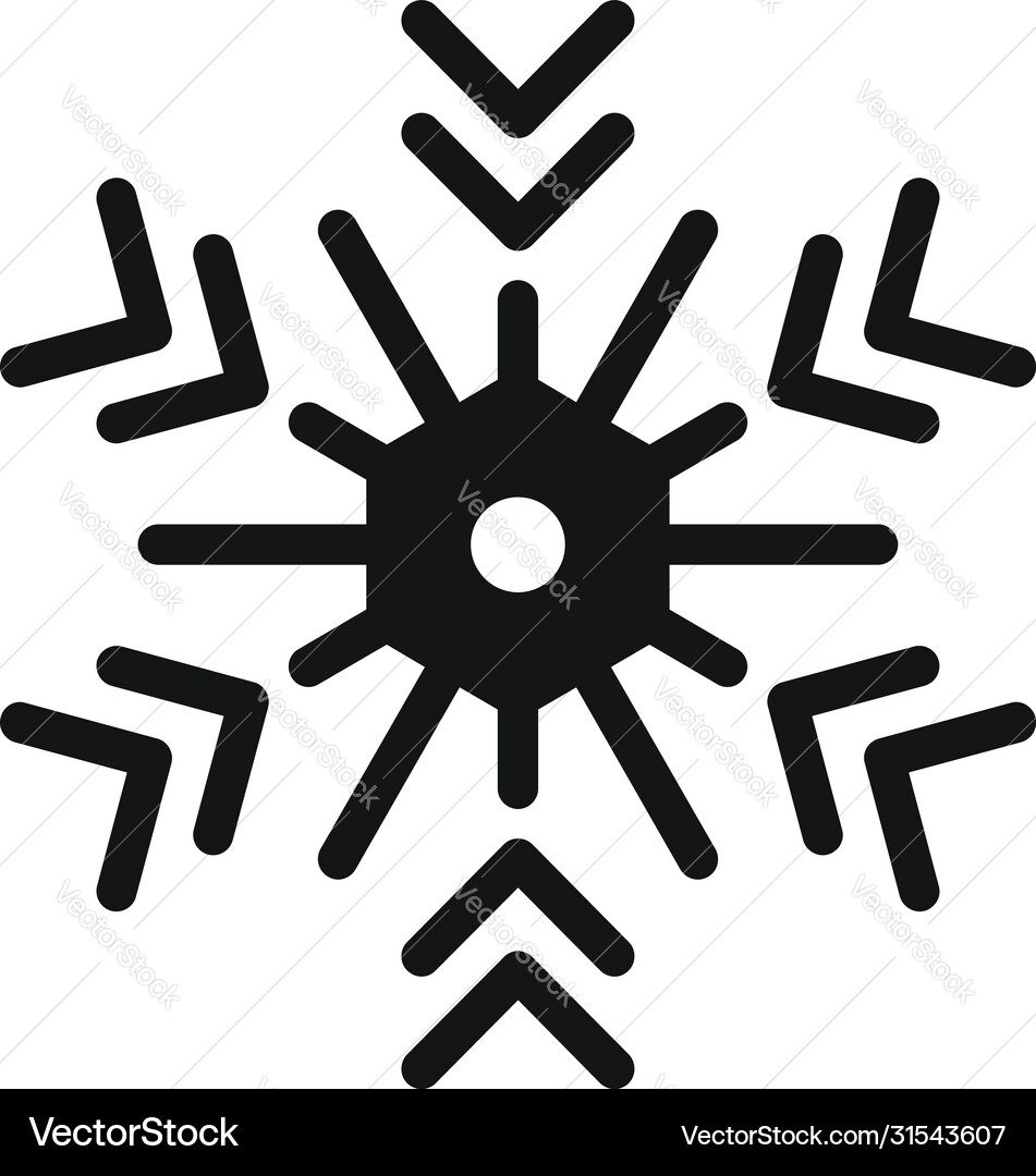 Texture snowflake icon simple style Texture snowflake icon simple style vector image
