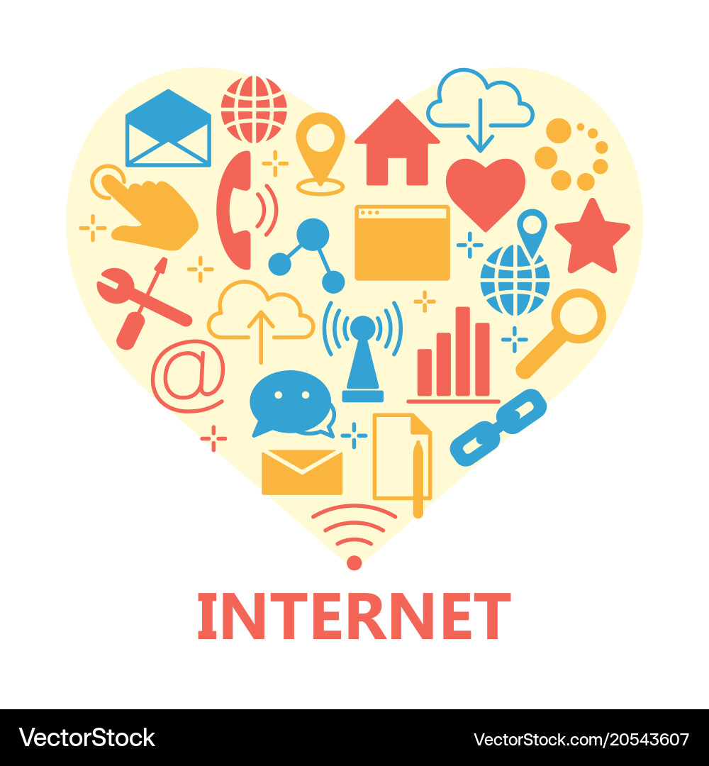 Web and computer basic icons vector image