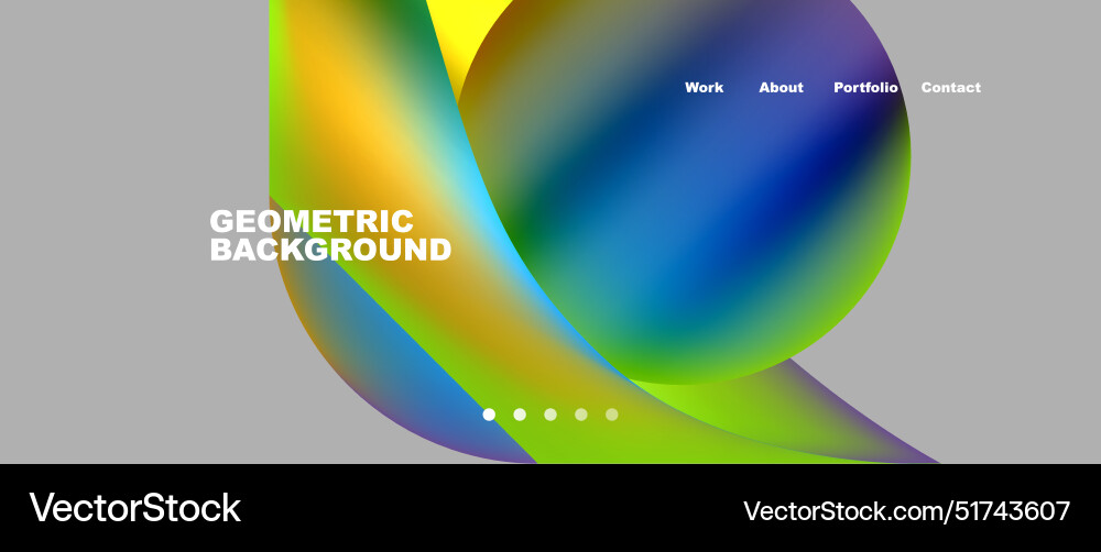Web page design with geometric elements - circle Web page design with geometric elements - circle Vector Image