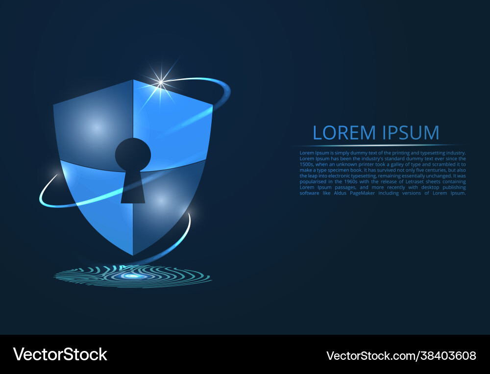 Abstract image cyber security concept idea Vector Image