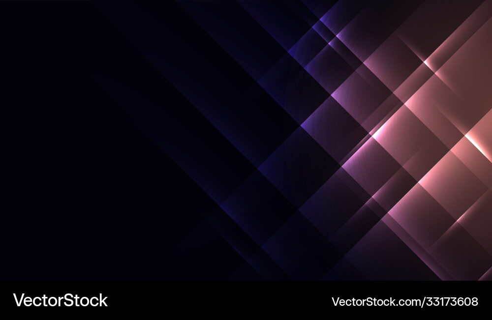 Abstract shiny glowing diagonal lines background Vector Image