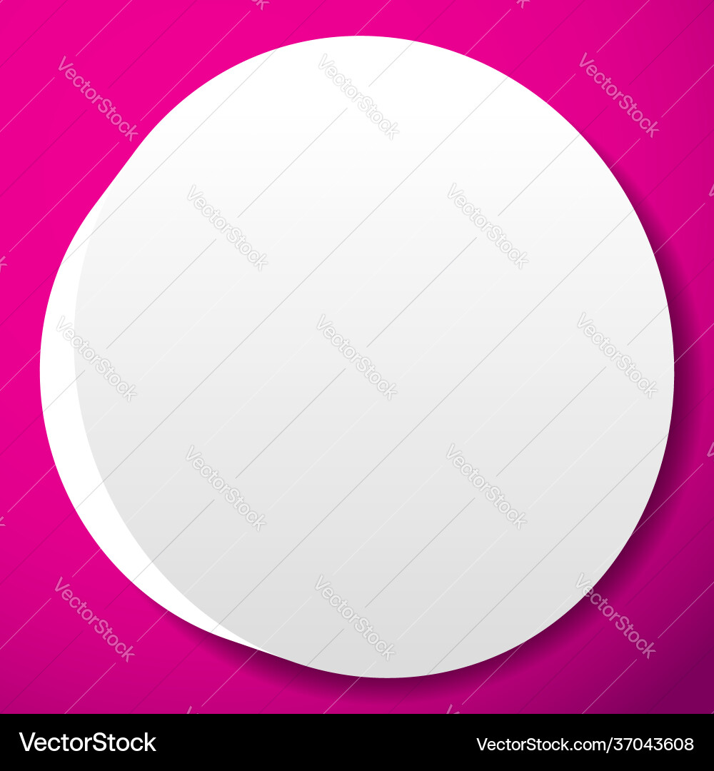 Blank empty circle orb and sphere button badge vector image