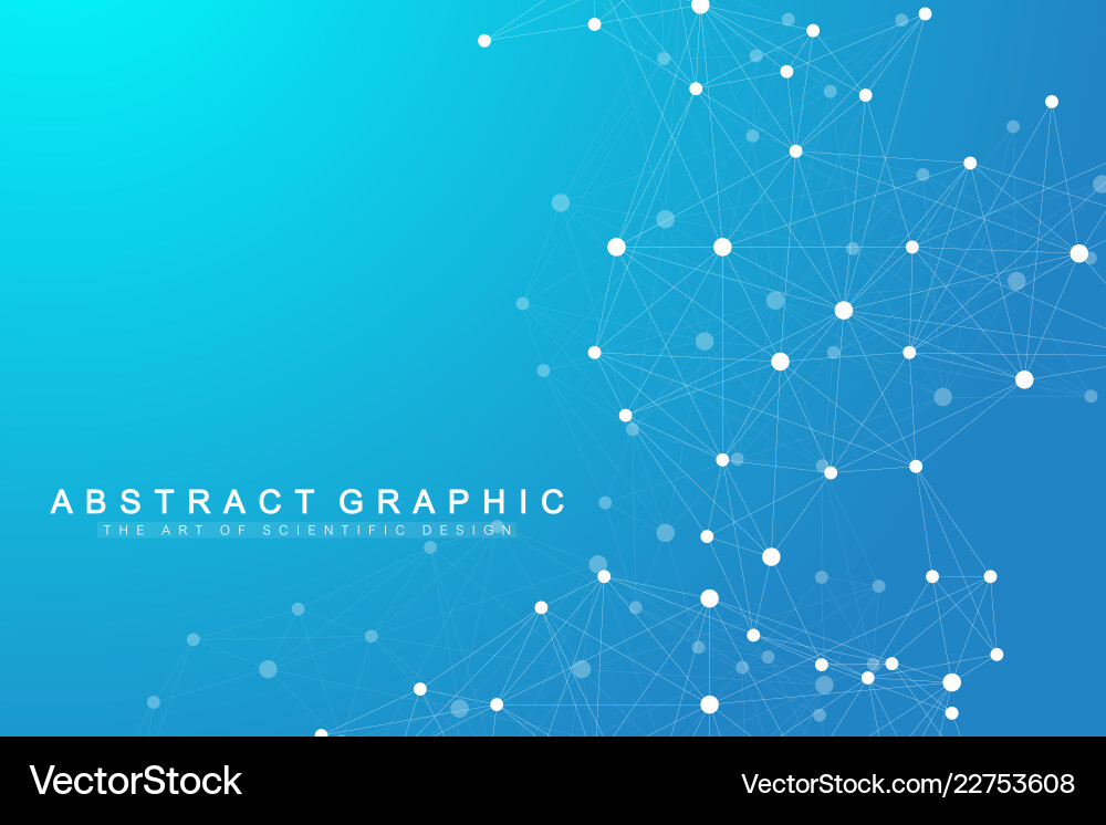 Connected Network Abstract Background Vector Image