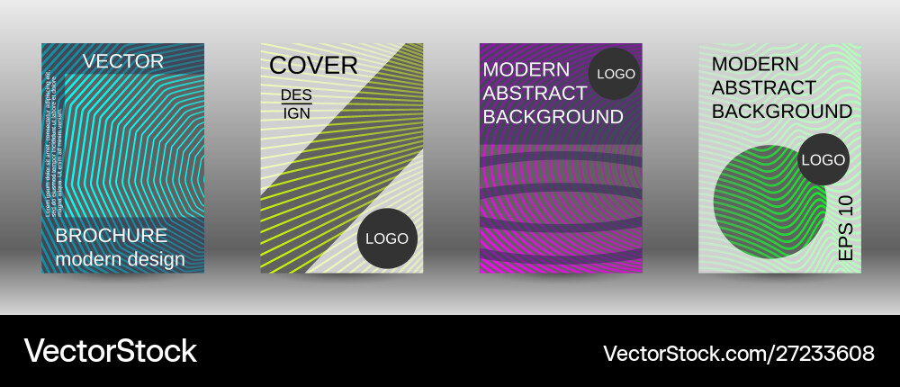 Creative backgrounds with abstract gradient linear Vector Image