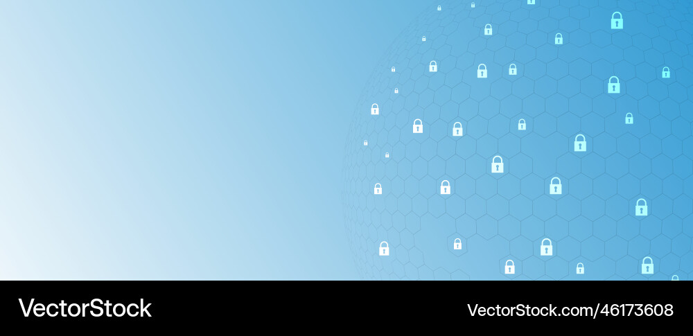 Cybersecurity and information or network Cybersecurity and information or network vector image