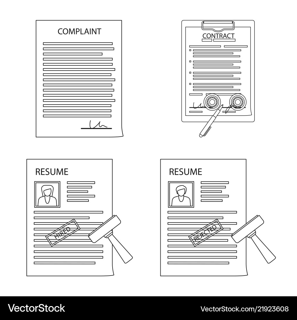 Design of form and document icon set Design of form and document icon set vector image