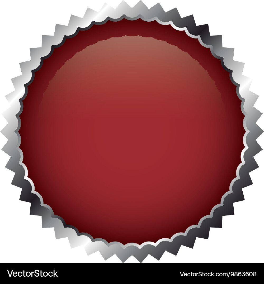 Frame with silver border isolated icon design vector image
