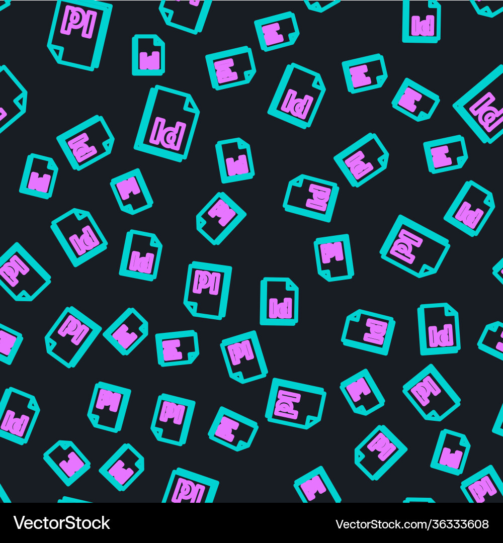 Line id file document icon isolated seamless Line id file document icon isolated seamless vector image