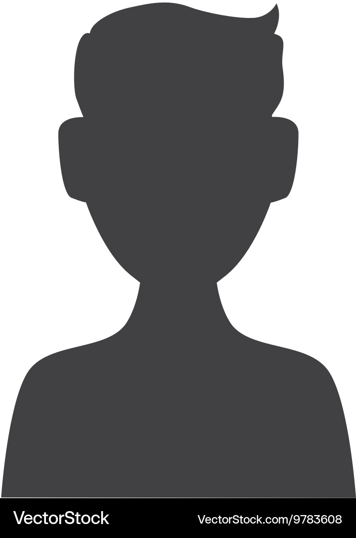 Man silhouette icon avatar design graphic Vector Image