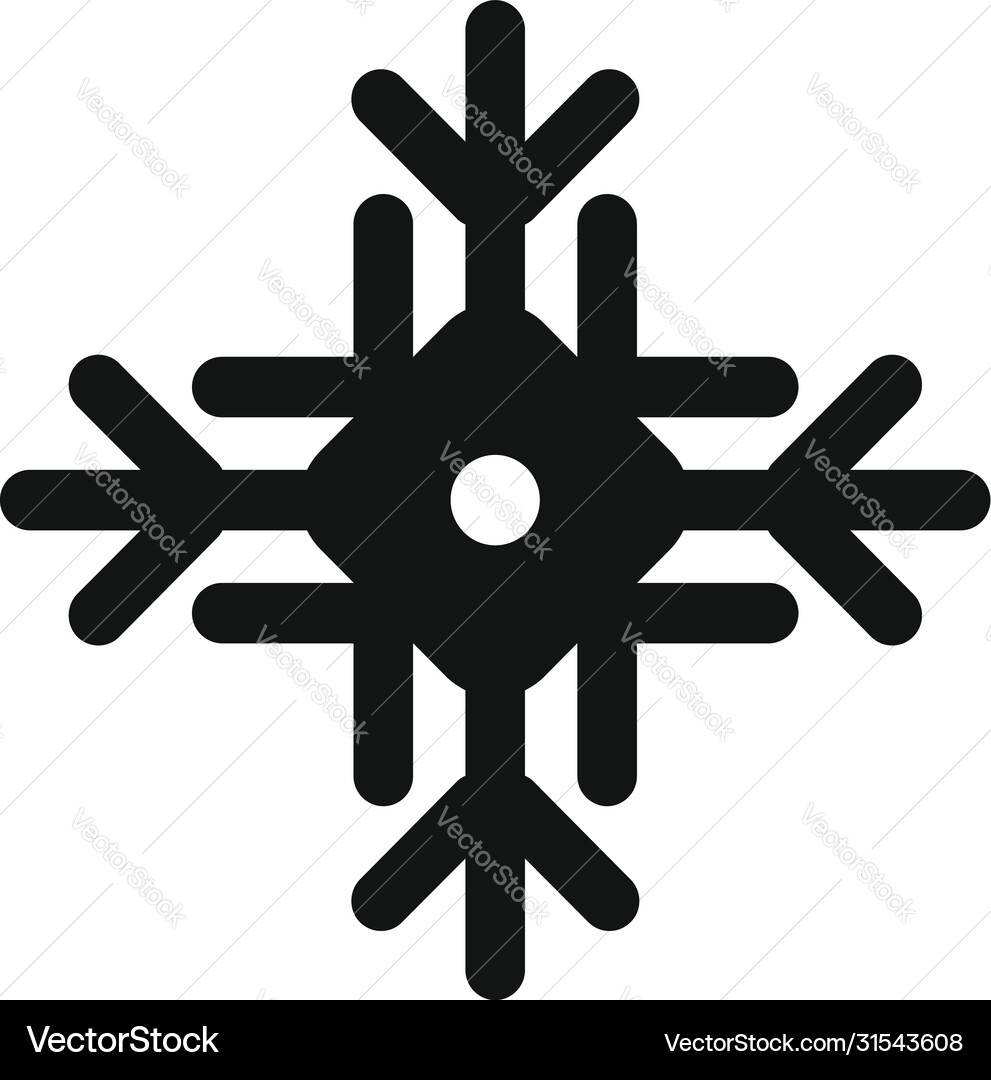 Nature snowflake icon simple style Nature snowflake icon simple style vector image