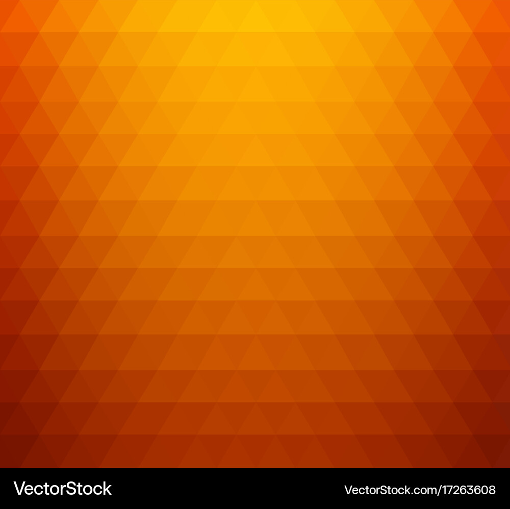Orange Triangular Gradient Background vector image