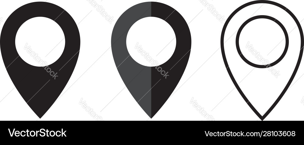 Pin Navigation Symbol Karte Symbol Zeichen Pin Navigation Symbol Karte Symbol Zeichen vektorbild