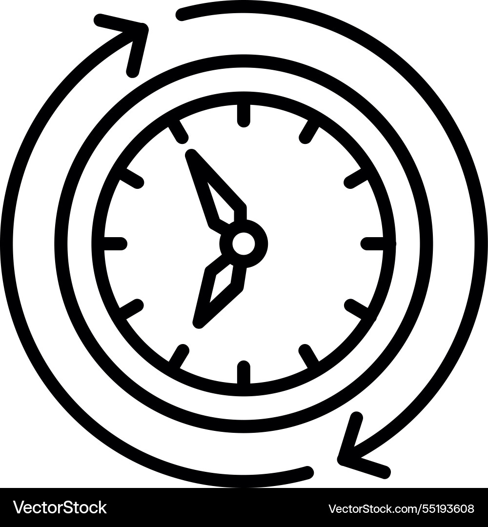 Queue line icon design Vector Image