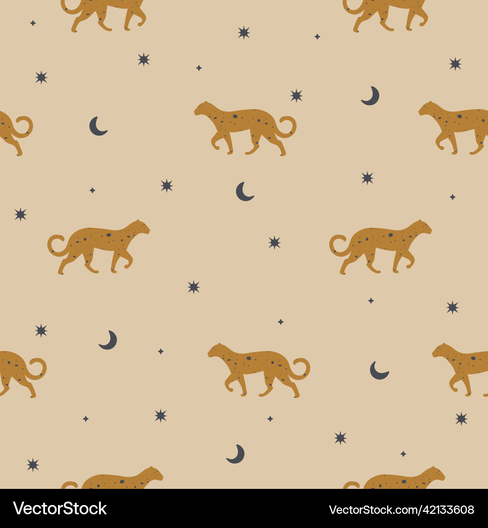 Seamless pattern background with leopard Seamless pattern background with leopard Vector Image
