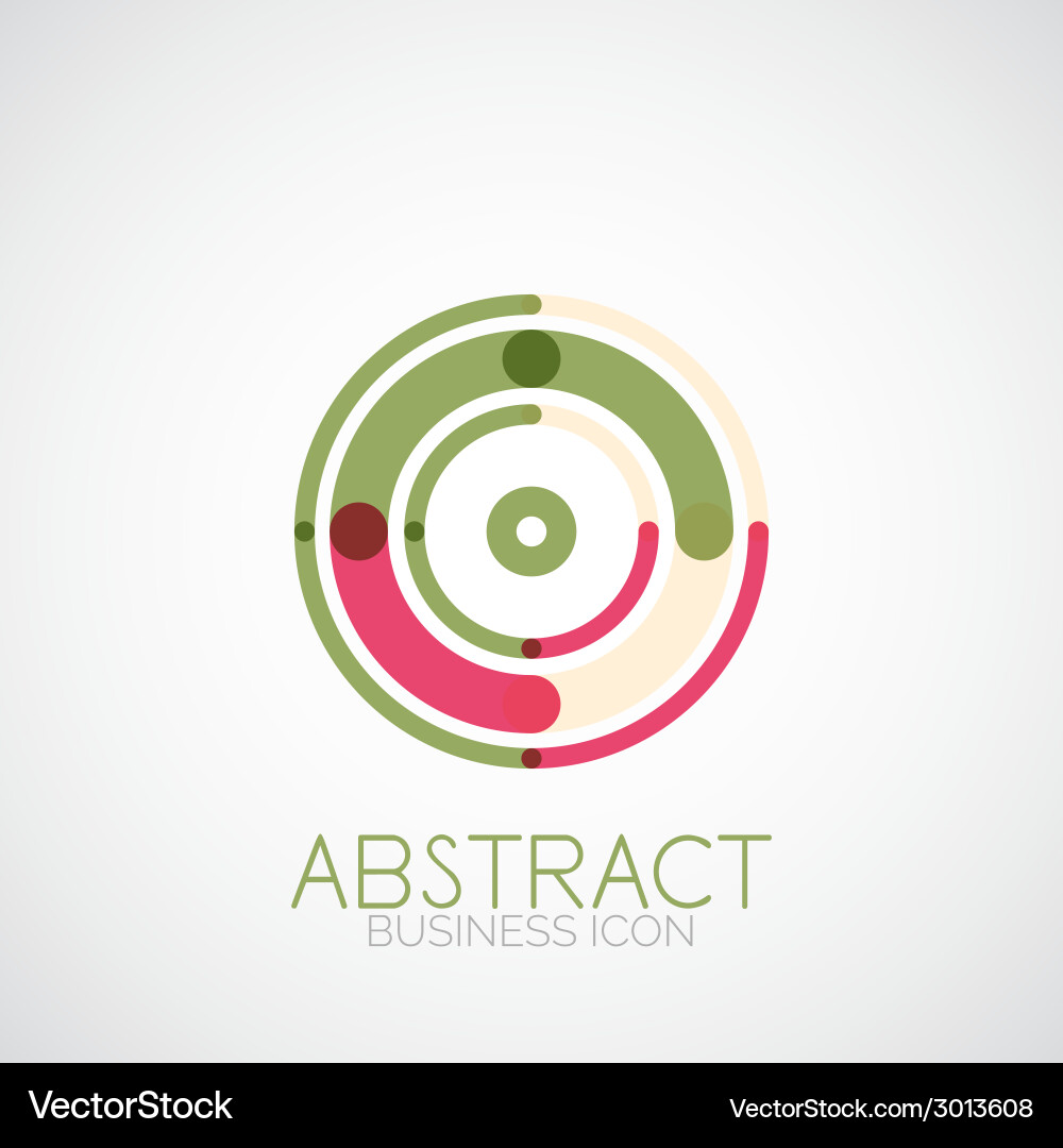 Symmetric abstract geometric shape Vector Image