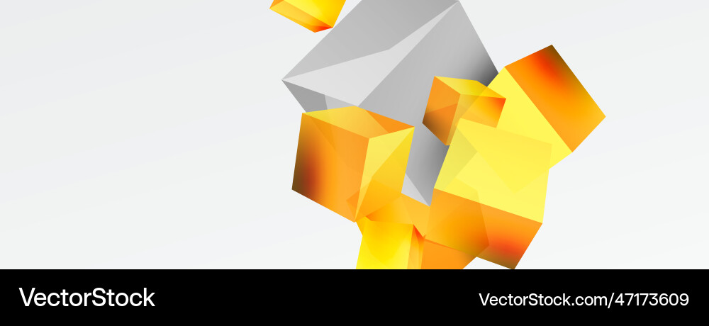 3d cubes abstract background composition 3d cubes abstract background composition vector image