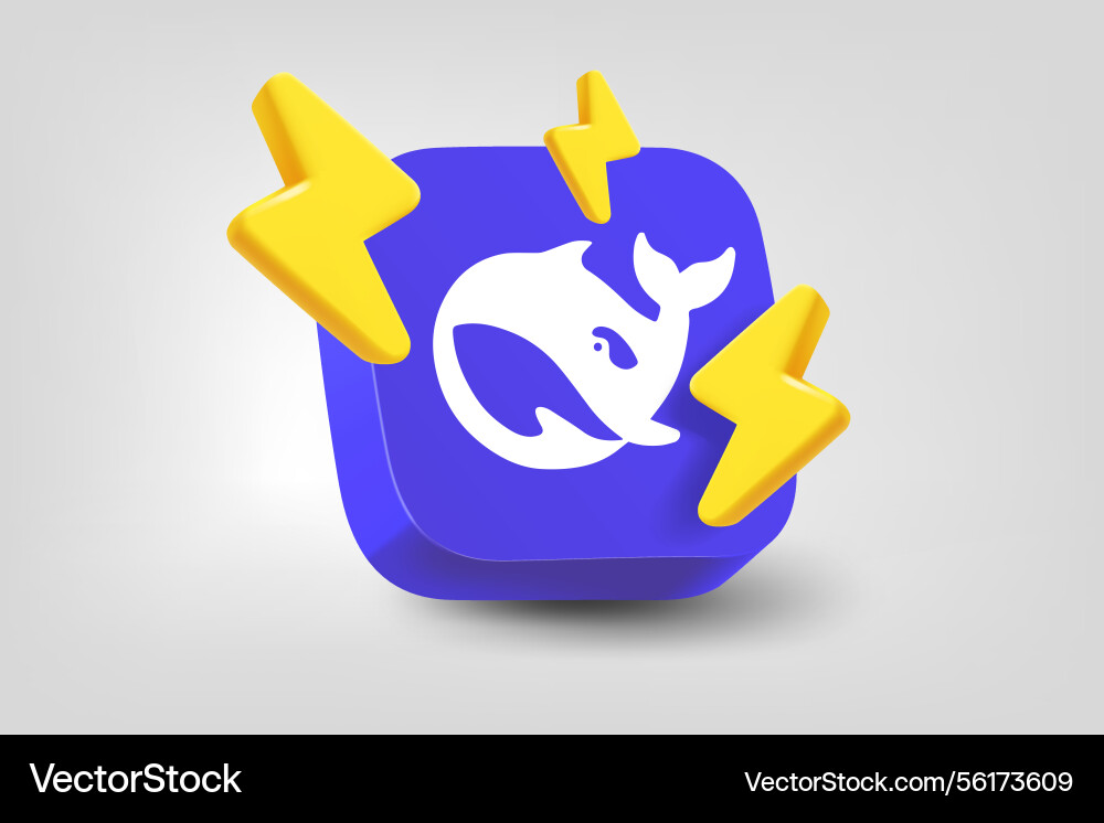 Attack on deepseek service concept editorial Attack on deepseek service concept editorial vector image