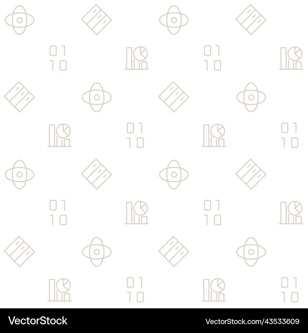 Big data abstract seamless pattern Vector Image
