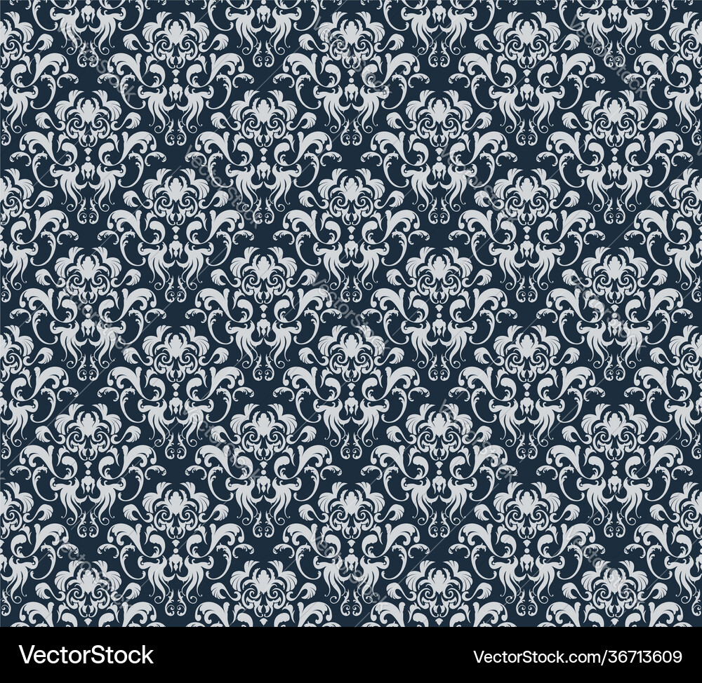 Damask seamless pattern Damask seamless pattern vector image