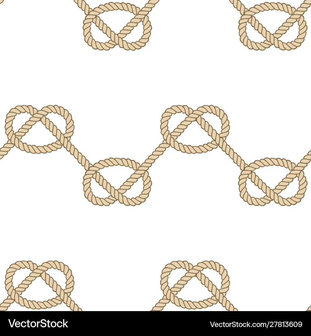 Nautical Rope Pattern - Endless Loop Vector Image