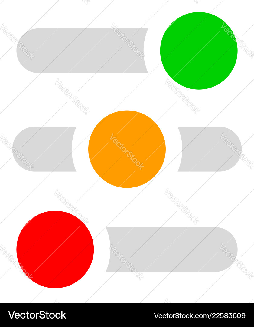 Rectangular buttons switches set at different Rectangular buttons switches set at different vector image