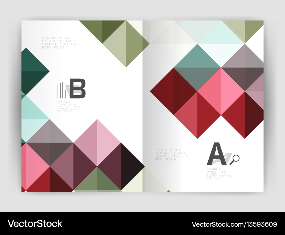 Square minimalistic abstract background vector image